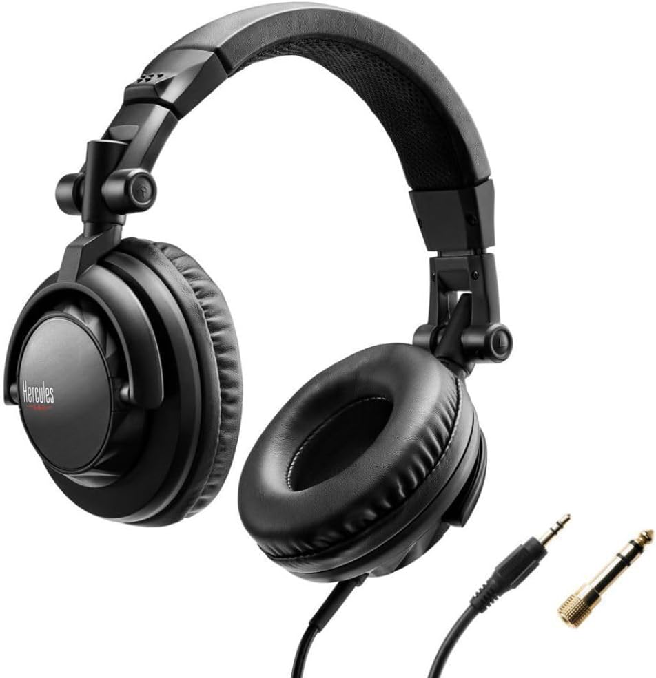 HDP DJ45 - Professional Over-Ear DJ Headphones with 40mm Drivers | Pivoting earpieces and a 6.6 Feet/2 meter cable