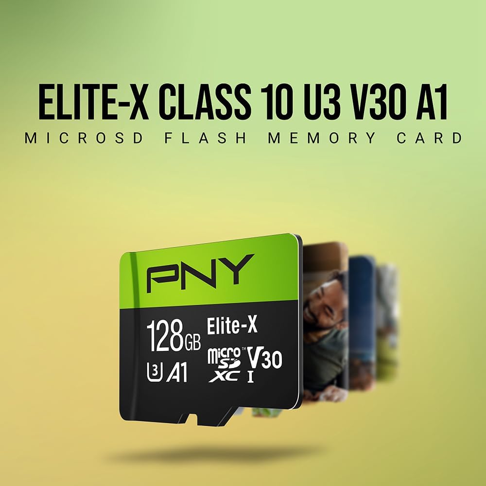 128GB Elite-X Class 10 U3 V30 A1 microSDXC Flash Memory Card