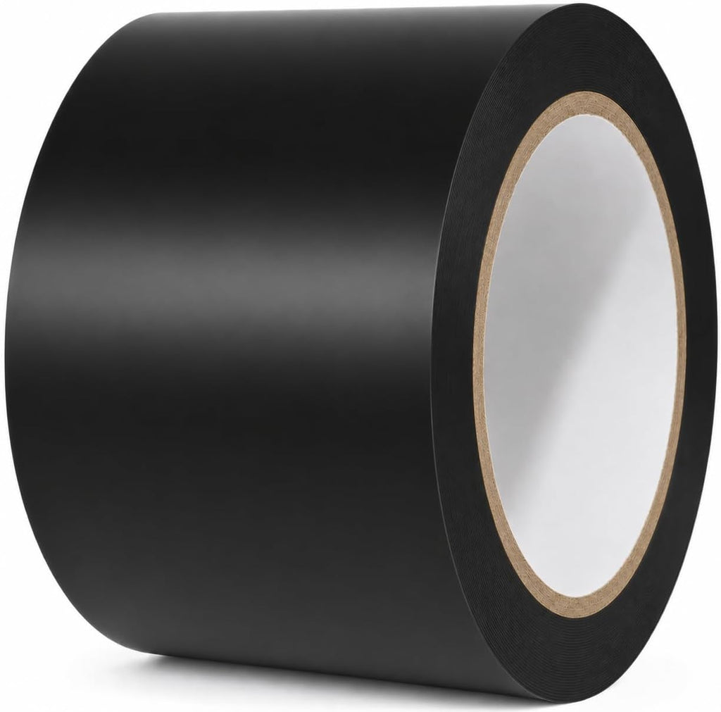 CVT-536 Black Vinyl Floor Marking Tape, 3 x 36 Yards