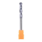 SpeTool 14411 Ball Nose Carbide End Mill CNC Cutter Router Bits Double Flutes Spiral Milling Tool 1/4 inch Shank with 3 inch Over Length