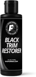 Black Trim Restorer - Lasts 6+ Months, Dye Infused Waterproof Plastic Restorer for Cars - Perfect for Faded Bumpers