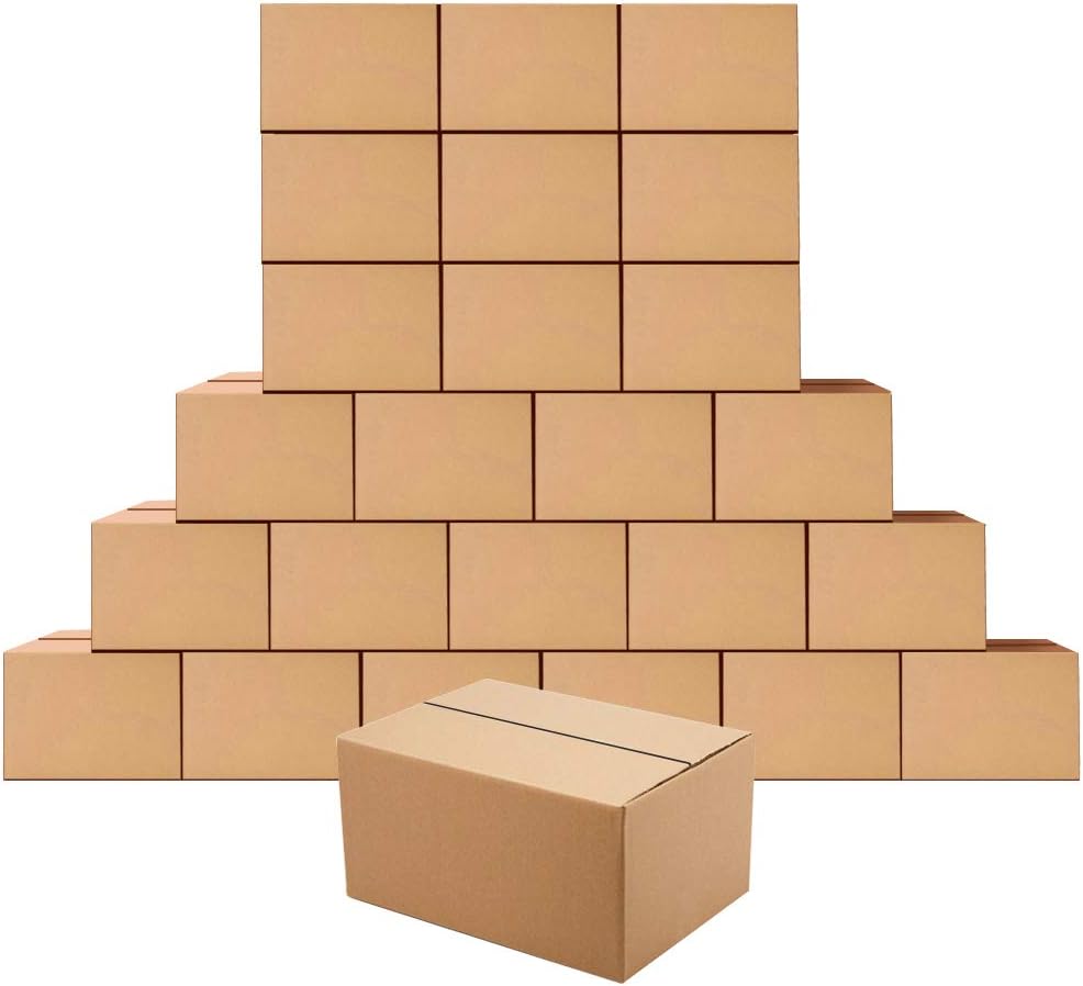 Cardboard Boxes 8 x 6 x 4 inches Small Shipping Boxes, 25 Pack