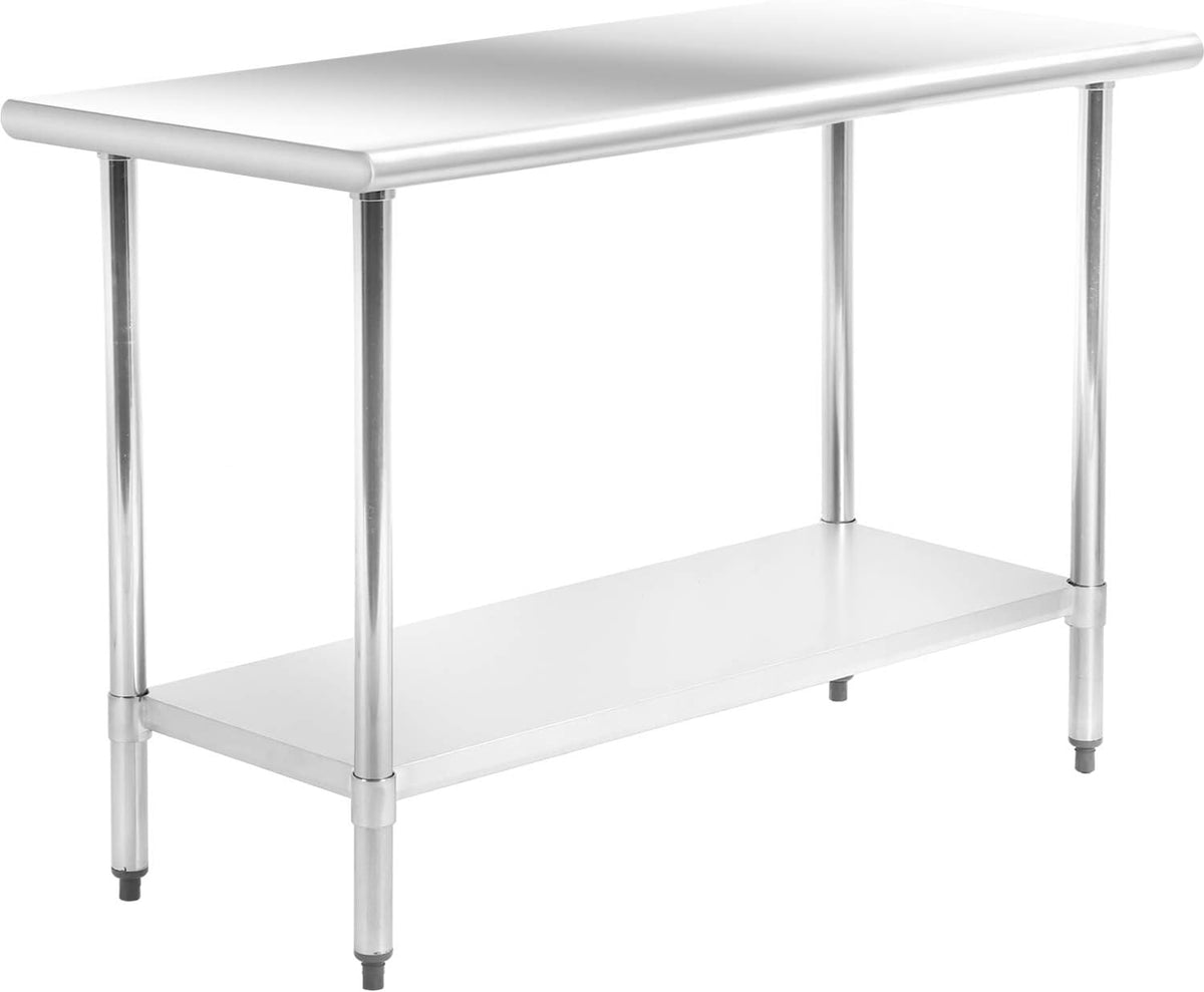 Kitchen Work Table Stainless Steel Metal Commercial NSF Scratch Resistent And Antirust Work Table With Adjustable