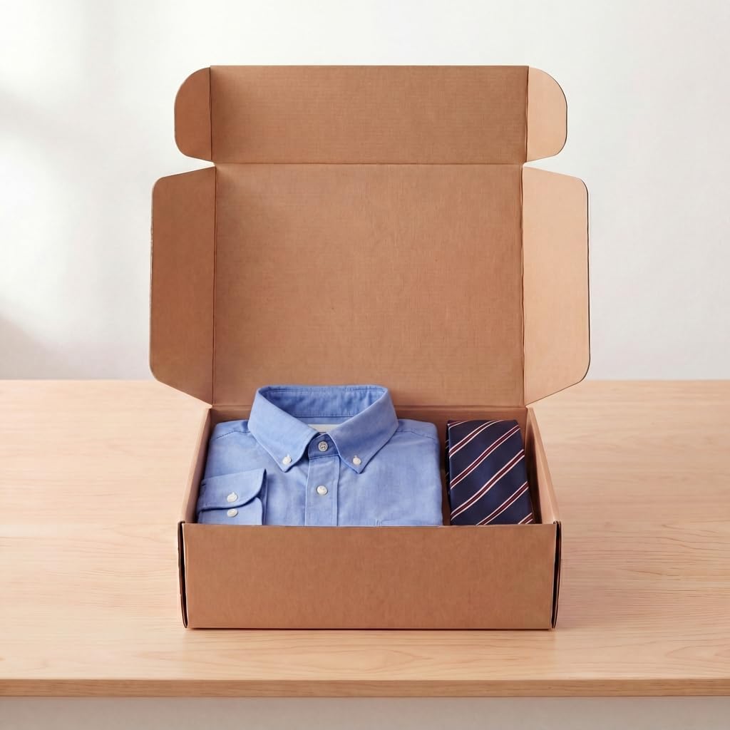 15 Pack 13x10x4 inch Cardboard Shipping Boxes, Brown Gift Boxes