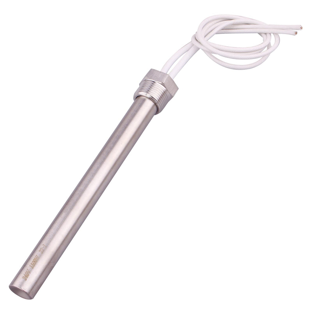 DERNORD Immersion Cartridge Heater 240V 1500W Hot Rod Heating Element Replacement 3/4 Inch Thread