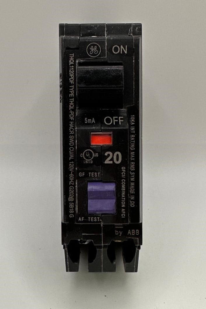 THQL1120PDF Single-Pole Dual Function Plug-on Afci/Gfci Circuit Breaker, 120 Vac, 20 Amp, 10 Kaic