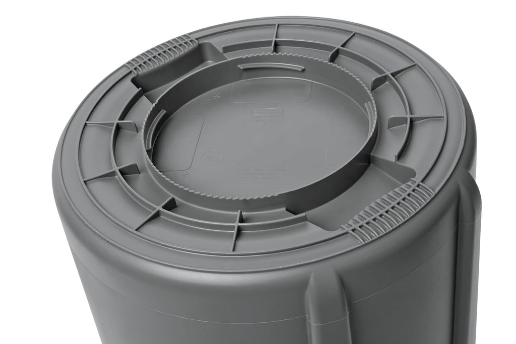 Brute Trash Can, Gray, 10-Gallon