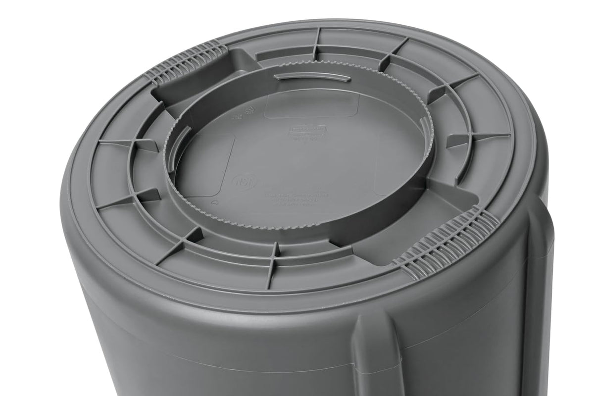 Brute Trash Can, Gray, 10-Gallon