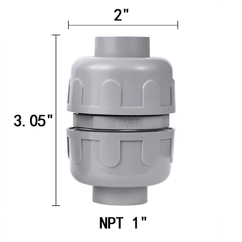 (2 Pcs) NPT 1 Double Conduit Liquid-Tight Connector Straight