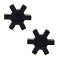 2-Pack L100 NBR Rubber Spider Insert - Solid Center Inserts for L-Jaw Coupler Set, Black (2, L100)