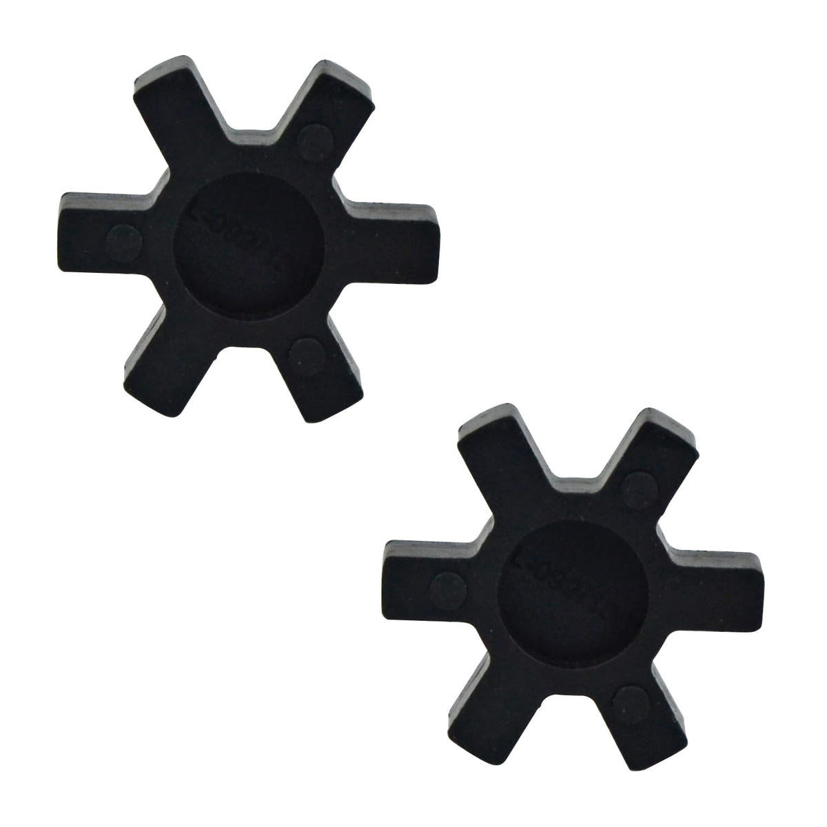 2-Pack L100 NBR Rubber Spider Insert - Solid Center Inserts for L-Jaw Coupler Set, Black (2, L100)