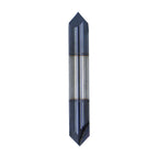 3/8in Solid Carbide End Mill, Chamfer Mill-Double End, 2 Flute