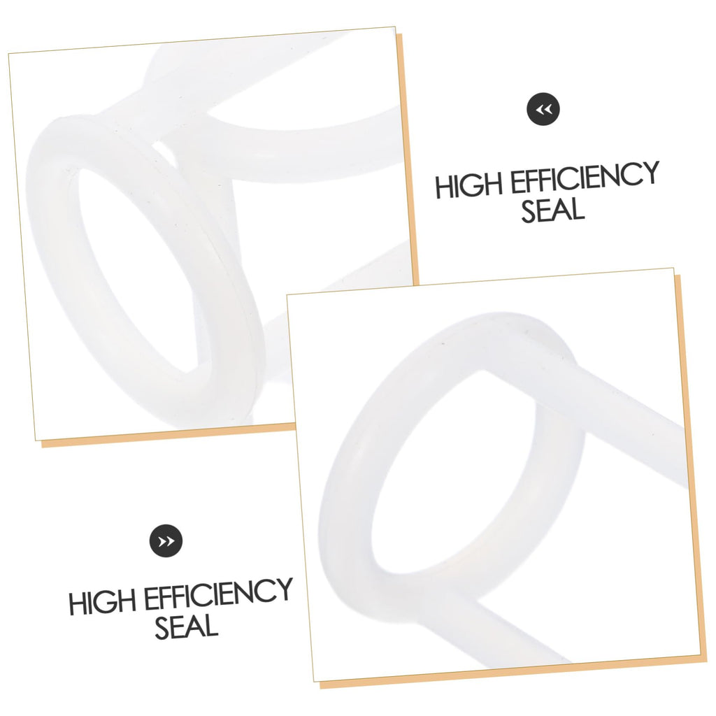 2pcs Silicone Seal Rings for Ice Cream Makers, Leak Prevention