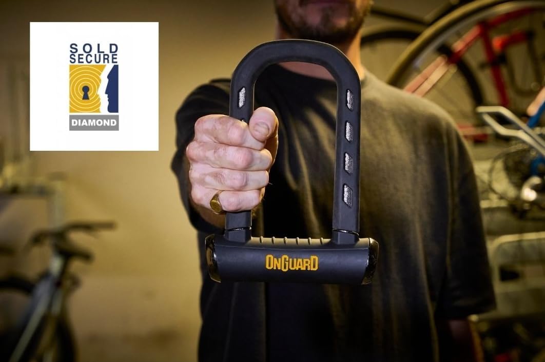 RockSolid U-Lock – 14 mm (0.55 in) Hardened Steel Bike Lock, 90 mm × 175 mm (3.55 in × 6.90 in) Interior Dimensions