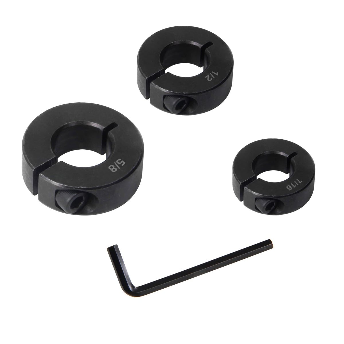 Nalegtocw Drill Bit Stop Collar Set,Split Ring Drill Bit Depth Stop