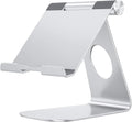 T1 Adjustable Tablet Stand for Desk, Aluminum Holder for iPad Silver