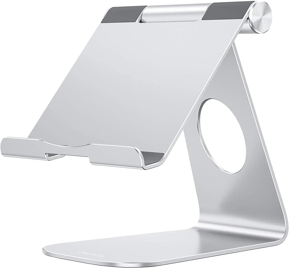 T1 Adjustable Tablet Stand for Desk, Aluminum Holder for iPad Silver
