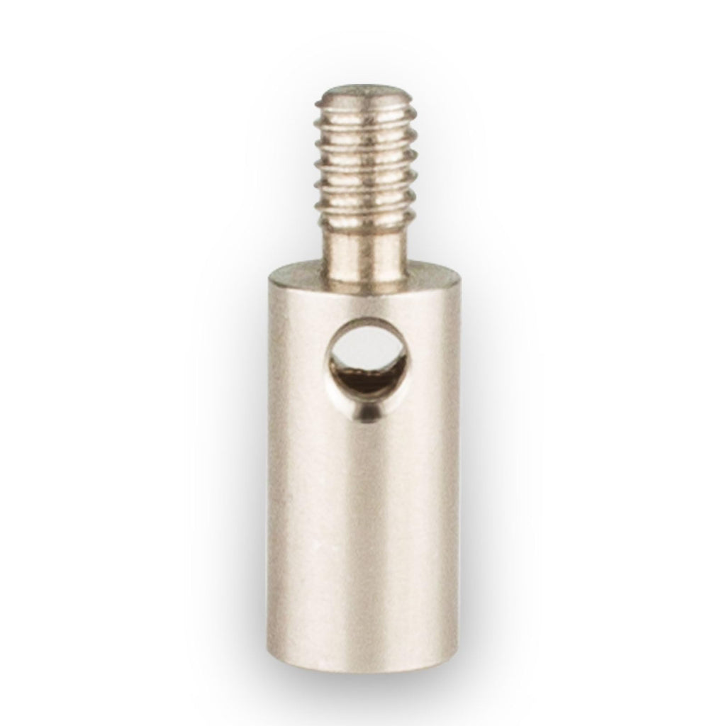 Thread Adapter 4-48 Outer Thread Shank to M2.5 Inner Thread for Dial Indicator Tips 5mm Diameter 10mm Long