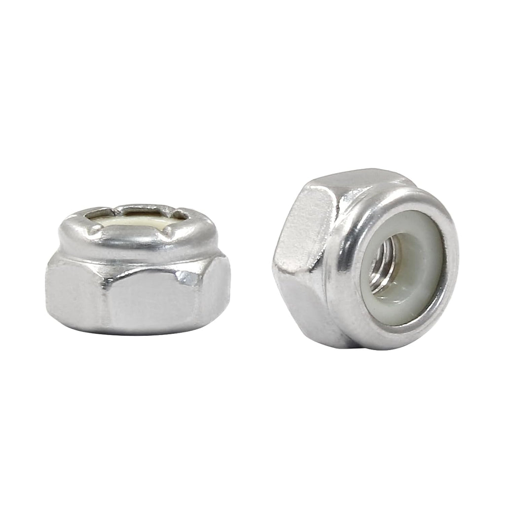 Litoexpe 50 Pcs #10-32 Nylon Insert Hex Lock Nuts