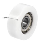 uxcell 4pcs 608ZZ Ball Bearing Guide Pulley Roller Round Wheel 8x32x12mm