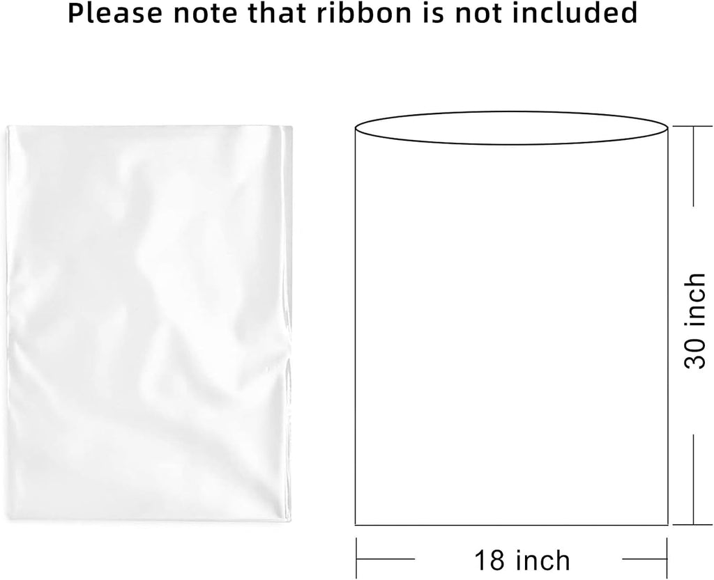 Cellophane Bags for Gift Baskets 18x30 Inches 20Pcs
