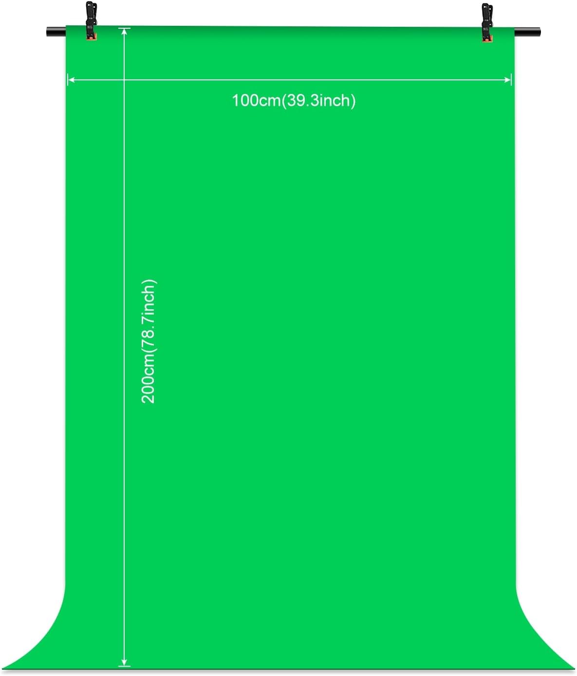 Green Screen Backdrop Kit with Stand, PULUZ 3.2x6.5ft Portable GreenScreen Background Stand, T-Shape Green Screen