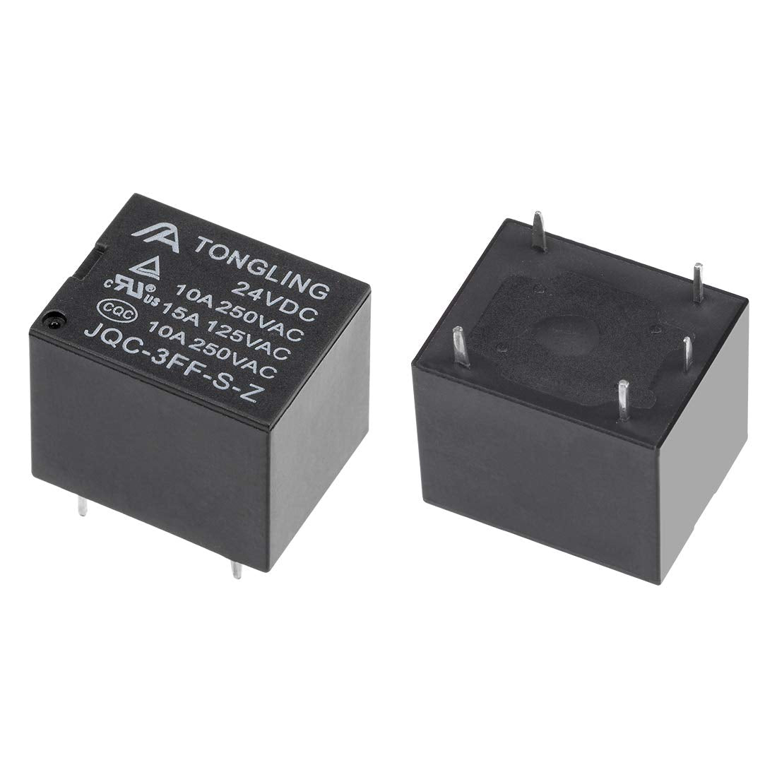 uxcell 5 Pcs JQC-3FF-S-Z DC 24V Coil SPDT 5 Pin PCB Electromagnetic Power Relay