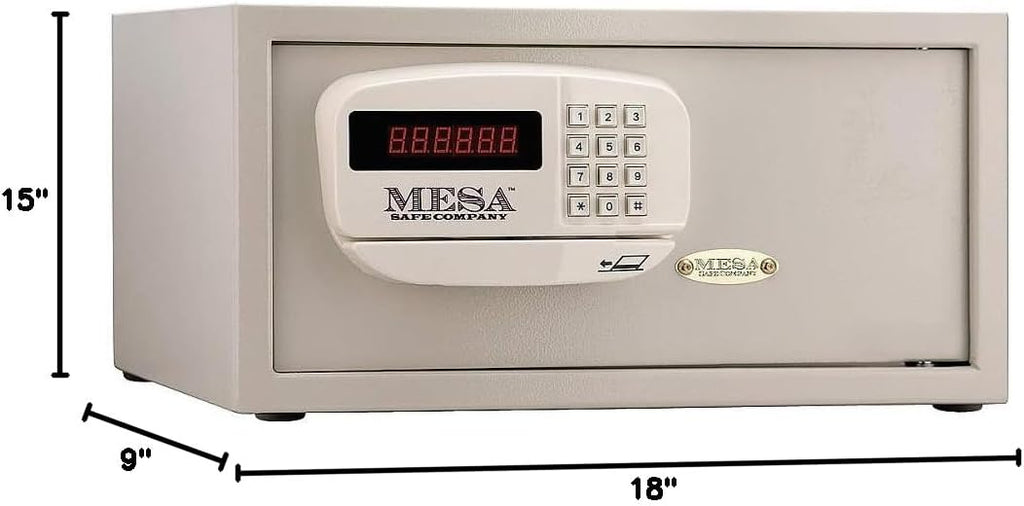 Mesa Safe Company MHRC916E-WHT-KA: Hotel Safe