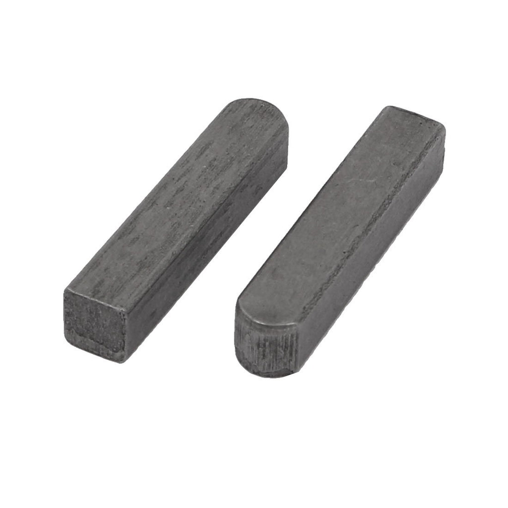 uxcell 25mmx5mmx5mm Carbon Steel Key Stock Keystock Gray 25pcs