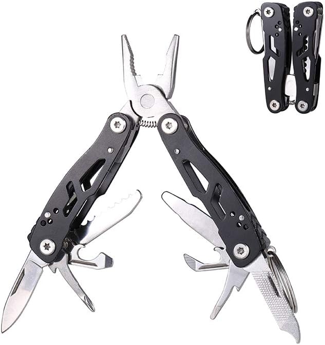 MINI Multitool Pliers, Birthday Christmas Gifts for Men Boyfriend Dad Husband Women, Pocket Knife 14-In-1, Rugged and