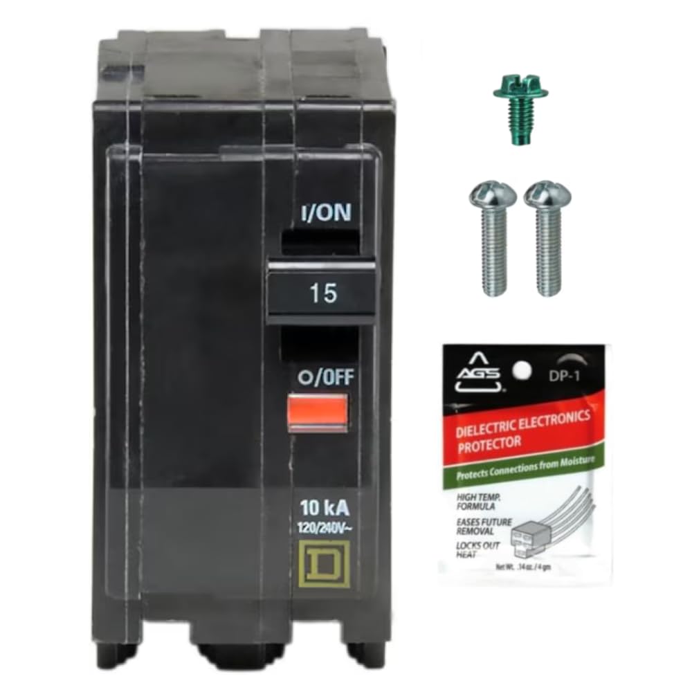 Genuine Square D QO215 15 Amp Double Pole Circuit Breaker Kit