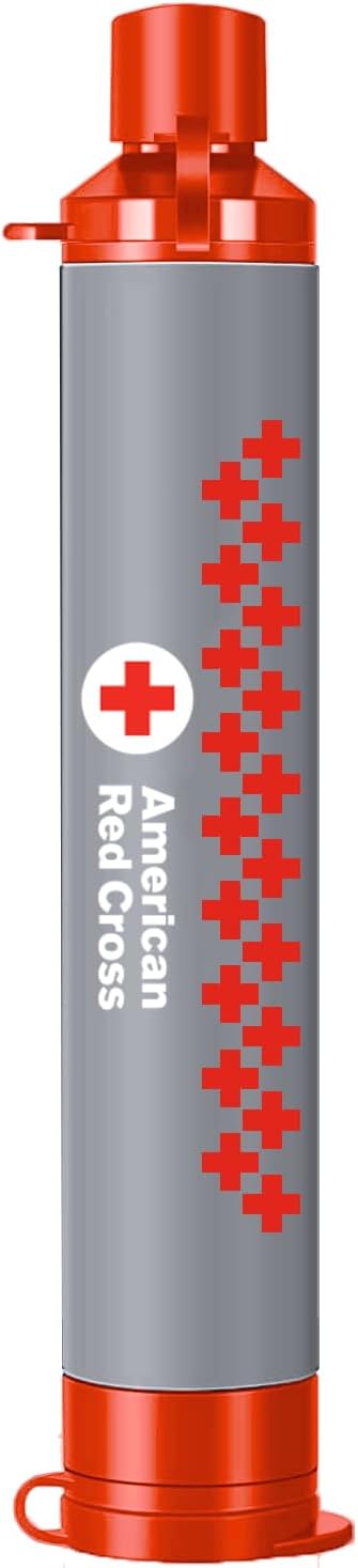 Officially Licensed American Red Cross 4 Stage Water Filter Straw