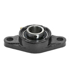 MAPLE ACE UCFL201-8 Flange Bearing 1/2" Bore, Oval 2-Bolt Self-Aligning, Solid Base, Heavy Duty (Qty 10)