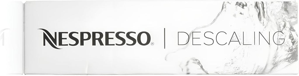 Nespresso Descaling Kit Solution, Fits all Models, 2 Packets, Descaling Solution for All Models, Includes Cleaning Cloth, Clear