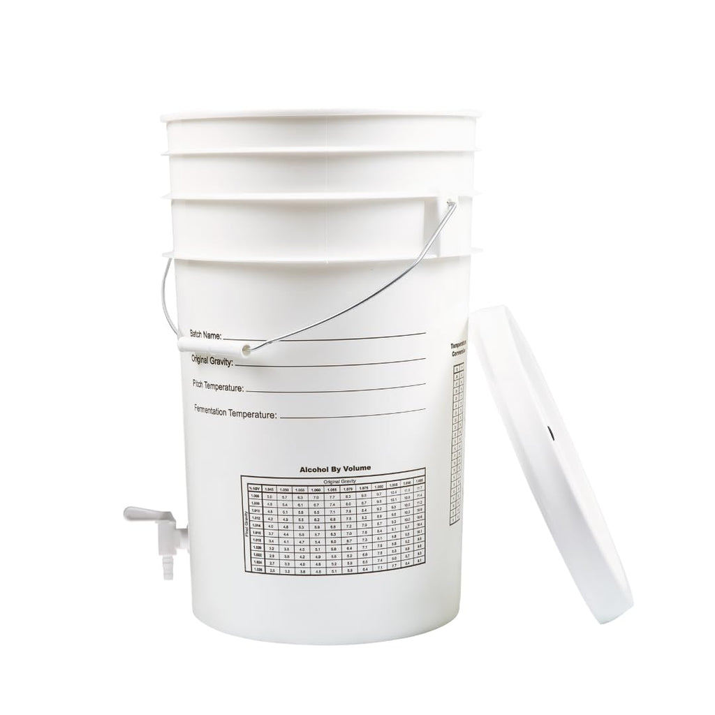 FastTrack Fermentation Bucket with Spigot | Home Brewing Wine Fermenter with Spigot | 100% Food Grade-BPA Free