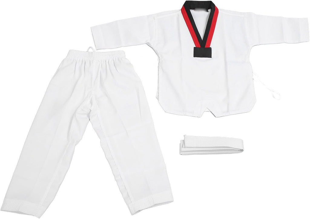 Kids Taekwondo Uniform, Breathable Taekwondo Suit Flexible Non Slip Belt for Training