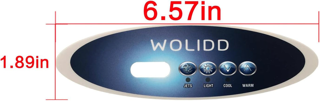MVP260/VL260 Compatible with Balboa Water Group Control Panel Overlay with Jets Lights Cool and Warm Button Settings 11746