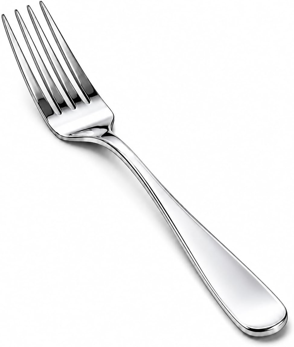 12 Piece Dinner Forks Set, 18/10 Stainless Steel Forks Silverware, 8 Inch