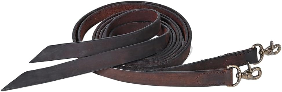 Western Genuine Leather Horse Split Reins | Riding-Reins Reining-Reins Heavy-Duty-Rein