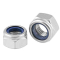 M3 x 0.5mm Lock Nuts,304 Stainless M3 Nylon Insert Locknuts for Bolts, M3 Nylock Nuts 200pcs