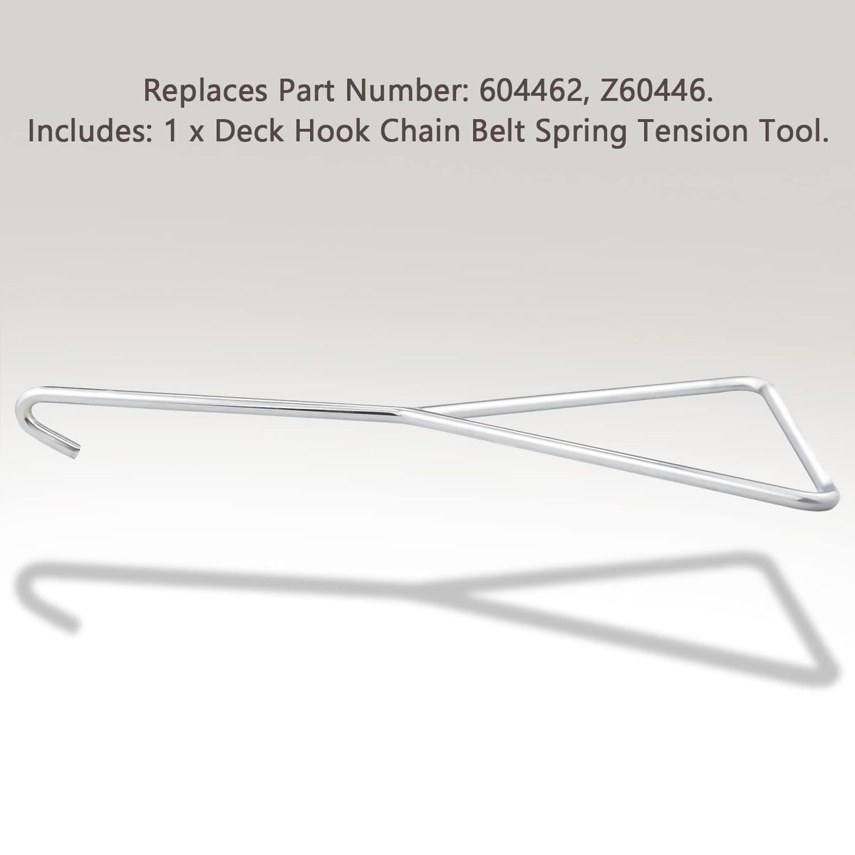604462 Deck Hook Chain Belt Spring Tension Tool - for Hustler Lawn Mower
