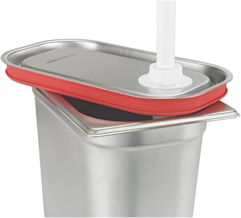 Condiment Pump Station, Sauce Dispenser Pump Seasoning Condiment Squeeze Pump Container with Base Removable Tanks,for
