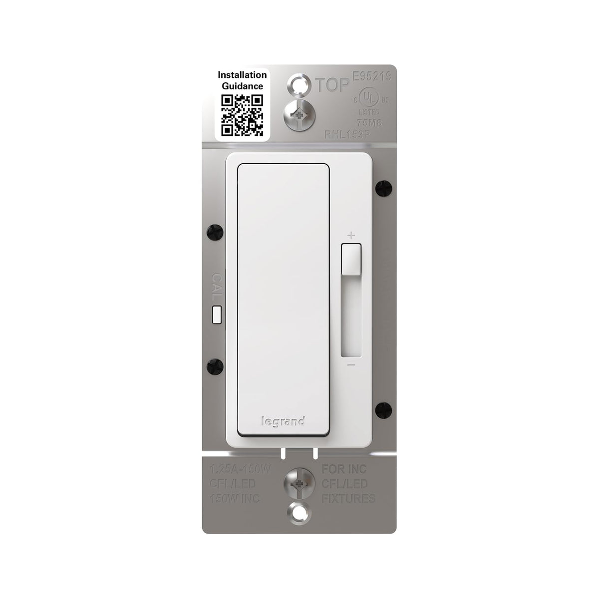 Legrand Radiant 150W LED Dimmer Light Switch 3-Way Rocker White 1 Pack