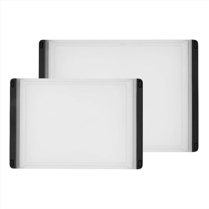 Good Grips 2-Piece Cutting Board Set, Cutting Boards for Kitchen Prep, Non-Porous Double-Sided Design