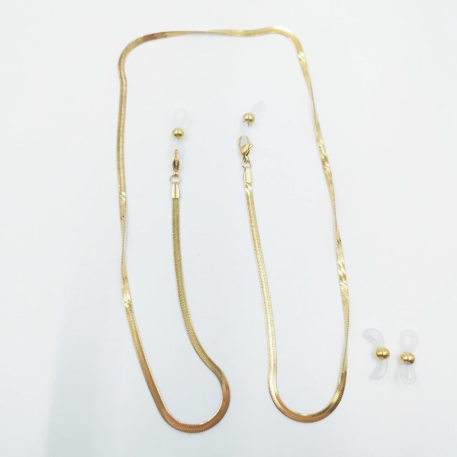 Luxury 18K Gold Eyeglass Chain – Stainless Steel Glasses Holder with Secure Anti-Slip Design, Lightweight &