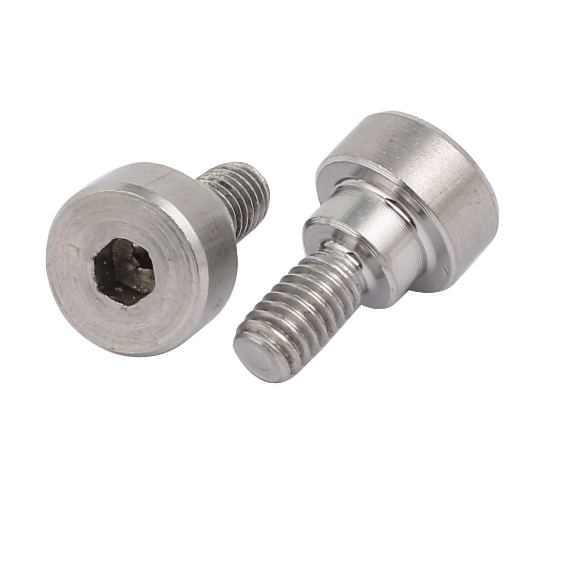 uxcell 10pcs 304 Stainless Steel Hex Socket Shoulder Bolt 6mm Shoulder Dia 3mm Shoulder Length M4 Thread
