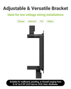 LEENUE Brush Wall Plate with Mounting Bracket, Cable Pass Through