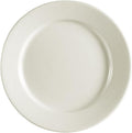 REC-6 Rolled Edge 6-1/2-Inch Stoneware Round Plate, American White, Box of 36