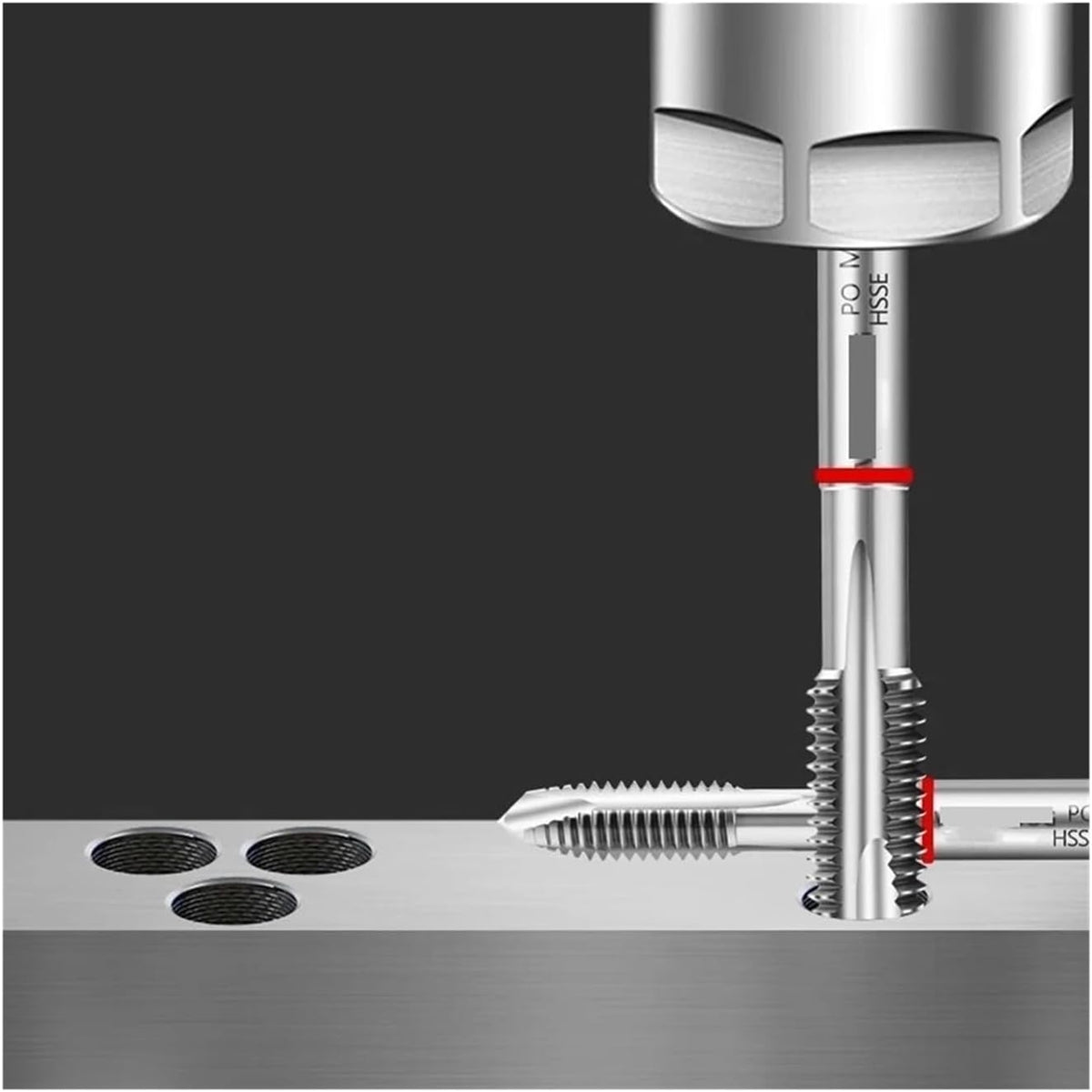 Red Ring Standard Spiral Pointed Tap(UNS3I16-28,Spiral Fluted Tap)