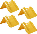 4 Pack 8"x8"x12" Yellow Flatbed Corner Protector - V Shaped Edge Guard for Tie-Down Winch & Ratchet Straps - Fit 1